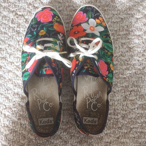 Orangerie Vintage Champion d'Orsay Sneaker Rifle Paper Co. x Keds - Picture 1 of 7